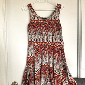 Unique spring/summer multi-coloured dress - Size 10